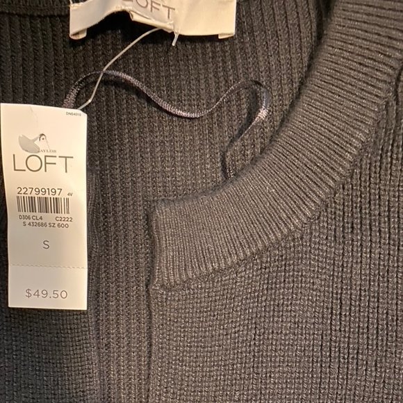 NWT: LOFT cardigan sweater - Black ($25) - Picture 8 of 10